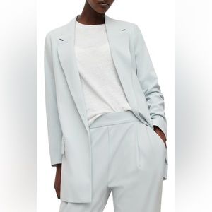 AllSaints Aleida Blazer ice blue color